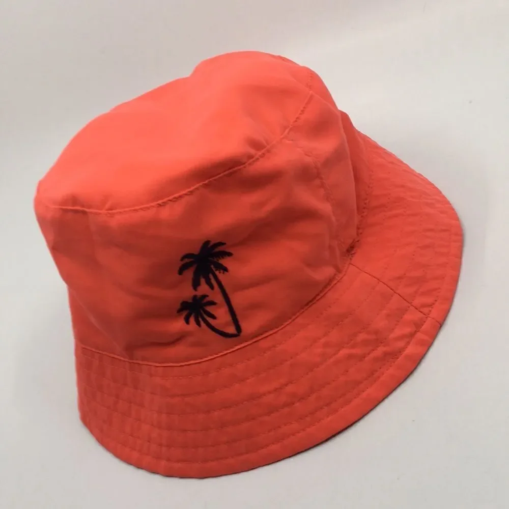 Koala Kids 4T Bucket Water Resistant Sunhat Bu let swim hat Bright Coral colored